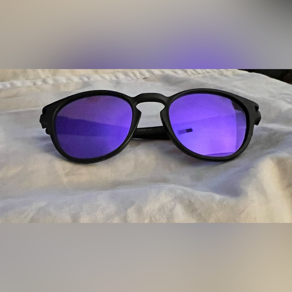 Oakley Latch Prizm Violet Lenses, 
Matte Black Frame-Never Worn